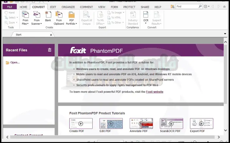 تحميل برنامج Foxit PhantomPDF مع التفعيل​ تم تفعيله مدى الحياة