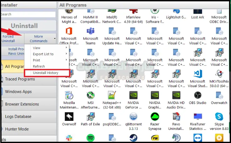 برنامج ريفو انستولر Revo Uninstaller Pro للكمبيوتر مفعل كامل مجاناً